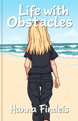 A cartoon-style book cover titled 'Life with Obstacles'