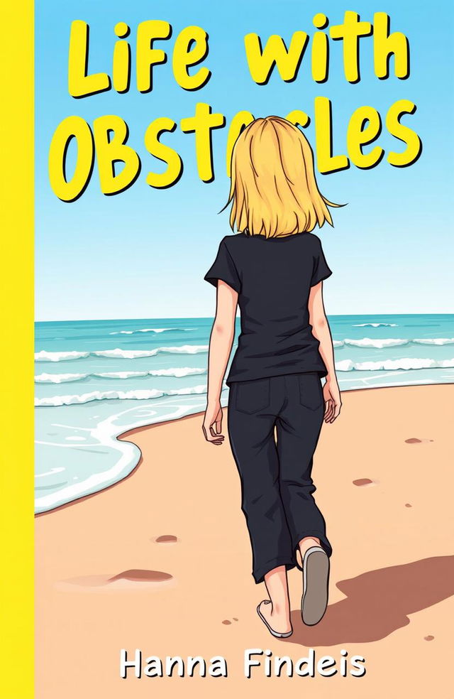 A cartoon-style book cover titled 'Life with Obstacles'