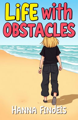 A cartoon-style book cover titled 'Life with Obstacles'