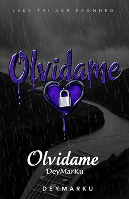 A captivating album cover for a song titled 'Olvidame' by the artist DeyMarKu