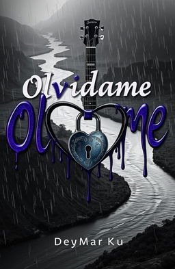 A captivating album cover for a song titled 'Olvidame' by the artist DeyMarKu