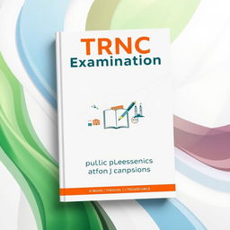 A visually striking e-book cover for 'TRNC Public Examination Study Resources and Questions'