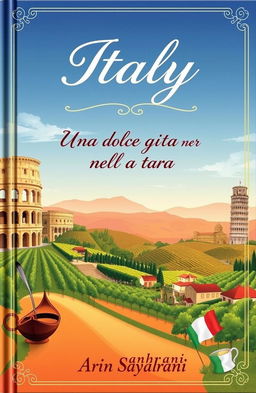 A beautiful book cover featuring the enchanting landscapes of Italy