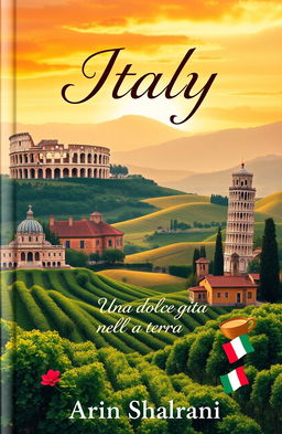 A beautiful book cover featuring the enchanting landscapes of Italy