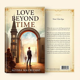 A captivating book cover design inspired by the year 1894, embodying the theme of time travel romance