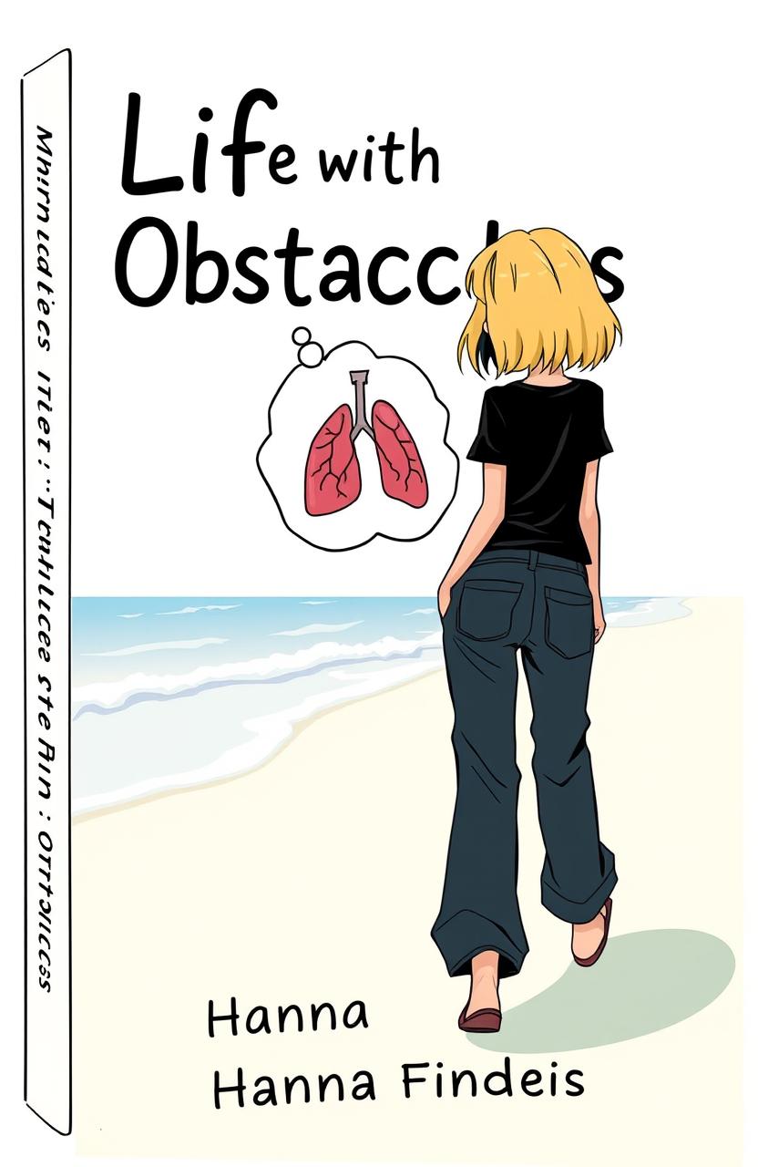 A cartoon-style book cover featuring the title 'Life with Obstacles' prominently displayed