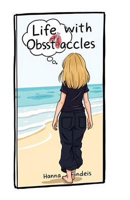 A cartoon-style book cover featuring the title 'Life with Obstacles' prominently displayed