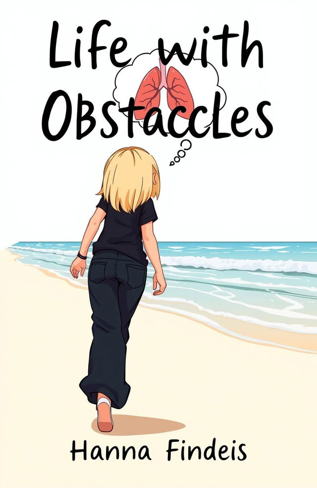 A cartoon-style book cover featuring the title 'Life with Obstacles' prominently displayed