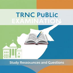 A captivating e-book cover for 'TRNC Public Examination Study Resources and Questions'