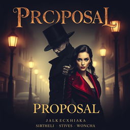 A dramatic and captivating movie poster for a film titled "Proposal"