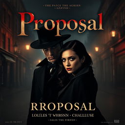 A dramatic and captivating movie poster for a film titled "Proposal"