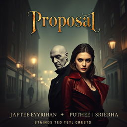 A dramatic and captivating movie poster for a film titled "Proposal"