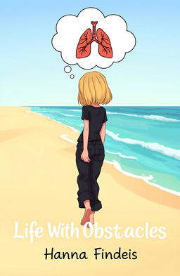 A cartoon-style book cover for 'Life With Obstacles'