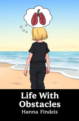A cartoon-style book cover for 'Life With Obstacles'