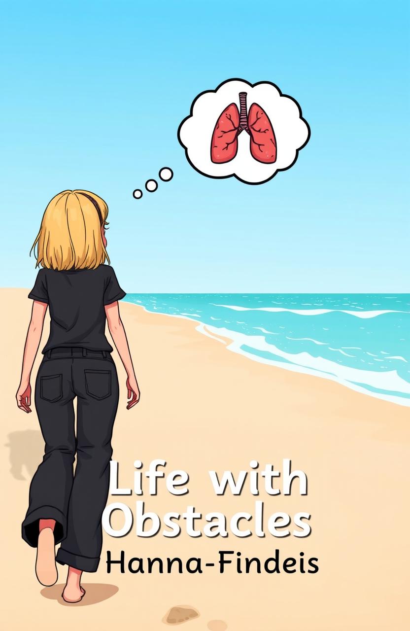 A cartoon-style book cover for the title 'Life with Obstacles'