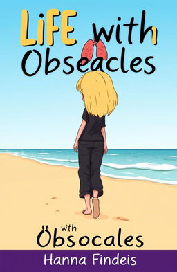 A cartoon-style book cover for the title 'Life with Obstacles'