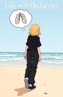 A cartoon-style book cover titled 'Life with Obstacles'