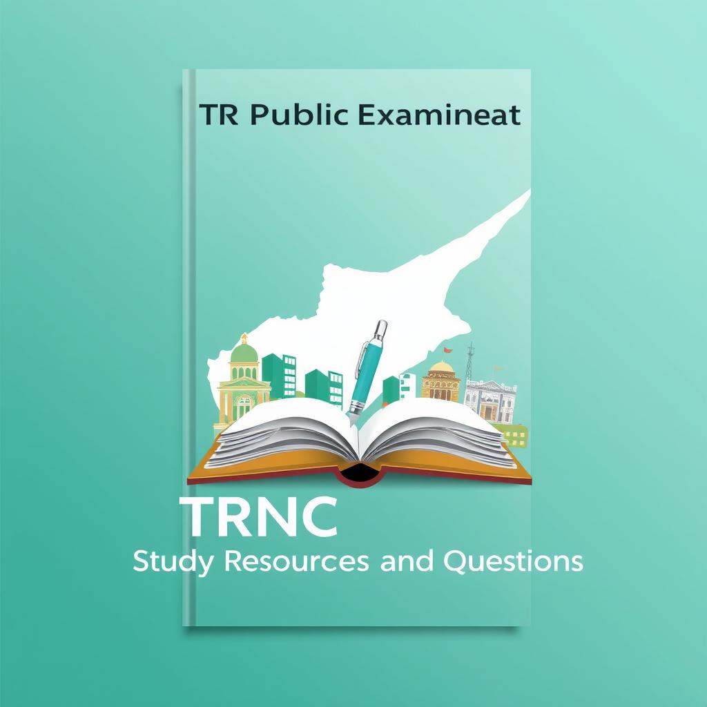 An attractive e-book cover for 'TRNC Public Examination Study Resources and Questions'