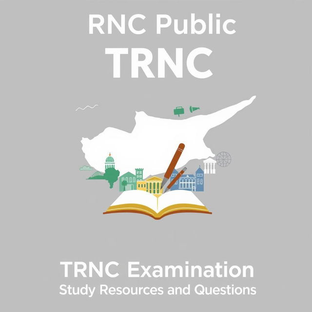 An attractive e-book cover for 'TRNC Public Examination Study Resources and Questions'