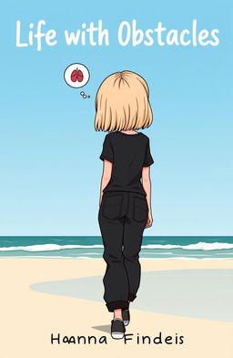 A cartoon-style book cover for the title 'Life with Obstacles'