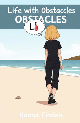 A cartoon-style book cover for the title 'Life with Obstacles'