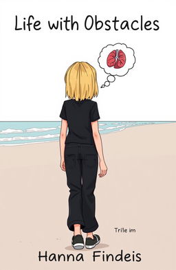 A cartoon-style book cover for the title 'Life with Obstacles'