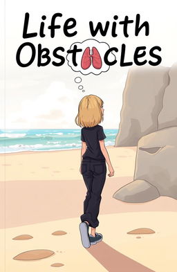 A cartoon-style book cover titled 'Life with Obstacles'