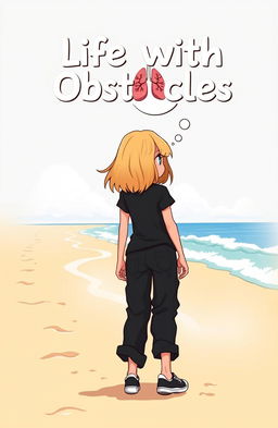 A cartoon-style book cover titled 'Life with Obstacles'