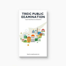 A professional e-book cover design for 'TRNC Public Examination Study Resources and Questions'