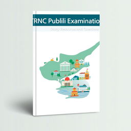 A professional e-book cover design for 'TRNC Public Examination Study Resources and Questions'