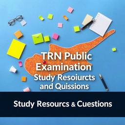 An eye-catching e-book cover design for 'TRNC Public Examination Study Resources and Questions'