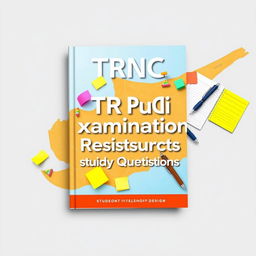 An eye-catching e-book cover design for 'TRNC Public Examination Study Resources and Questions'
