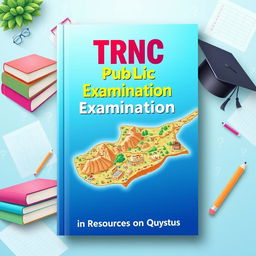 Design a captivating e-book cover for 'TRNC Public Examination Study Resources and Questions'