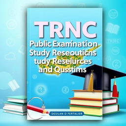 Design a captivating e-book cover for 'TRNC Public Examination Study Resources and Questions'