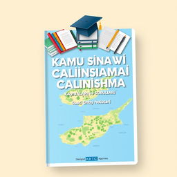 Design an appealing e-book cover for 'KKTC Kamu Sınavı Çalışma Kaynakları ve Soruları'