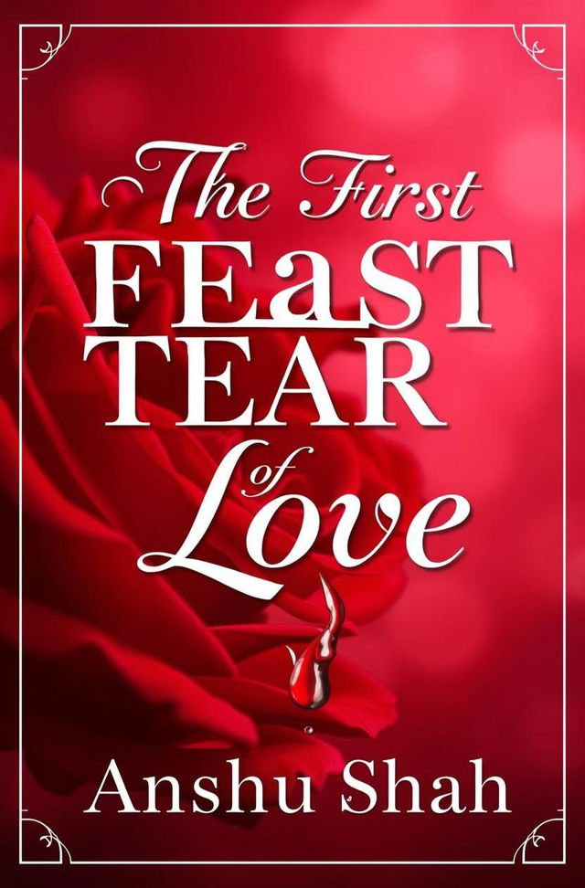 A captivating book cover for "The First Tear of Love" by Anshu Shah