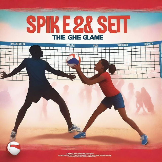 Create a vibrant movie poster for 'Spike & Set: The Game of Hearts'