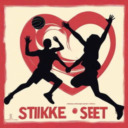 Generate a dynamic movie poster for 'Spike & Set: The Game of Hearts'