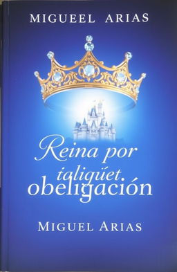 A book cover featuring a regal queen's crown prominently at the top, adorned with jewels that sparkle against the light