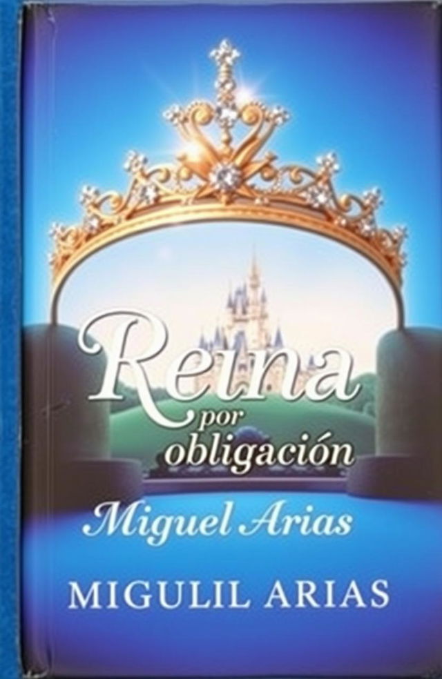 A book cover featuring a regal queen's crown prominently at the top, adorned with jewels that sparkle against the light