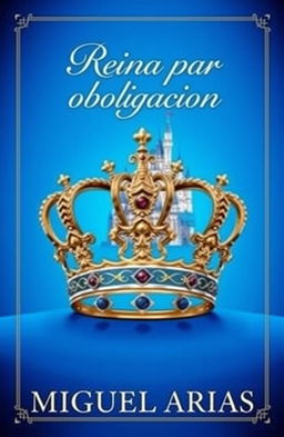 A regal book cover featuring a majestic crown fit for a queen at the center