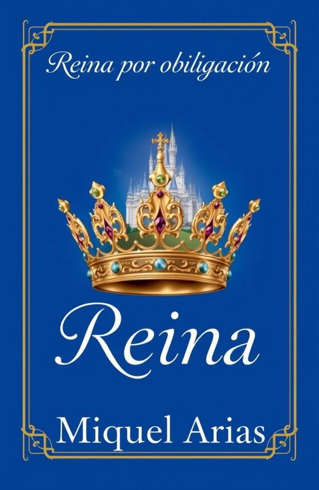 A regal book cover featuring a majestic crown fit for a queen at the center