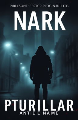A gripping book cover for a psychological thriller, featuring a dark and moody atmosphere