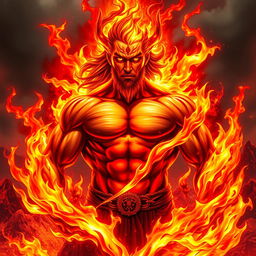 An impressive depiction of Ignis, the God of Fire and Passion