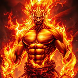 An impressive depiction of Ignis, the God of Fire and Passion