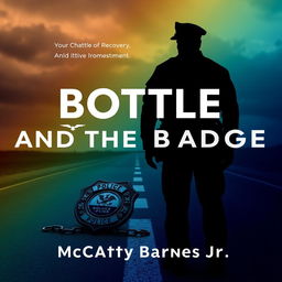 An impactful image portraying the silhouette of a police officer standing at a crossroads, signifying a pivotal moment