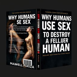 Book cover design for 'Why Humans Use Sex to Destroy a Fellow Human' by Maxwell Fukiza