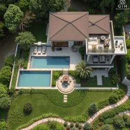 An elegantly designed property layout that maximizes privacy and tranquility