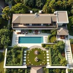 An elegantly designed property layout that maximizes privacy and tranquility
