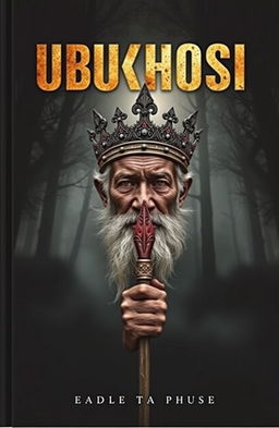 A captivating book cover featuring the title 'UBUKHOSI' in bold, striking typography at the top